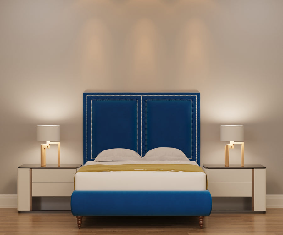 Amelia Studded Bed in Double – Bed