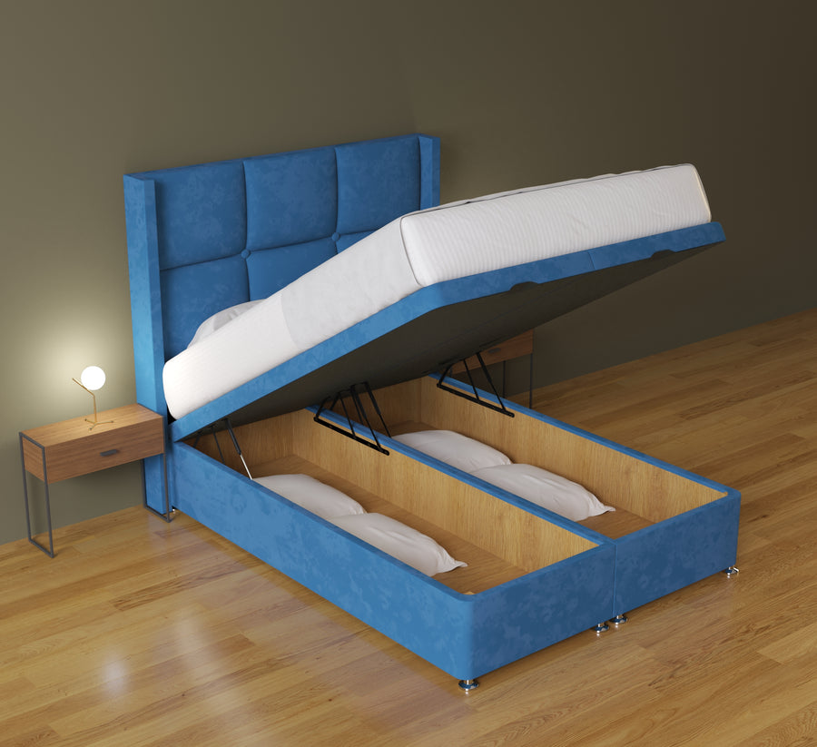 Matrix Cube Wing Ottoman Bed in 3ft Single – 
