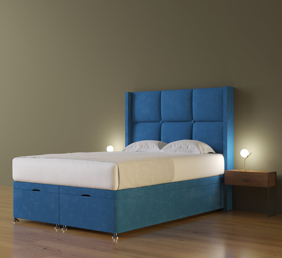 Matrix Cube Wing Ottoman Bed in 3ft Single – 