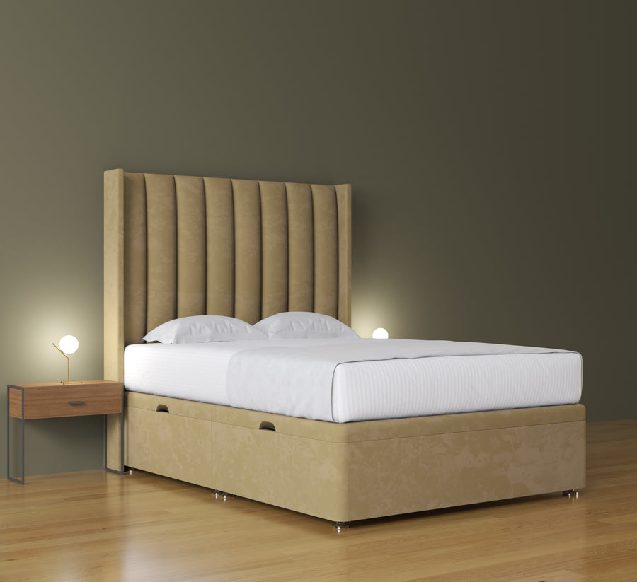 Neo Panel Wing Ottoman Bed in 3ft Single – 