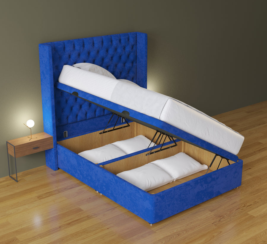 Sophia Wing Ottoman Bed in 3ft Single – 